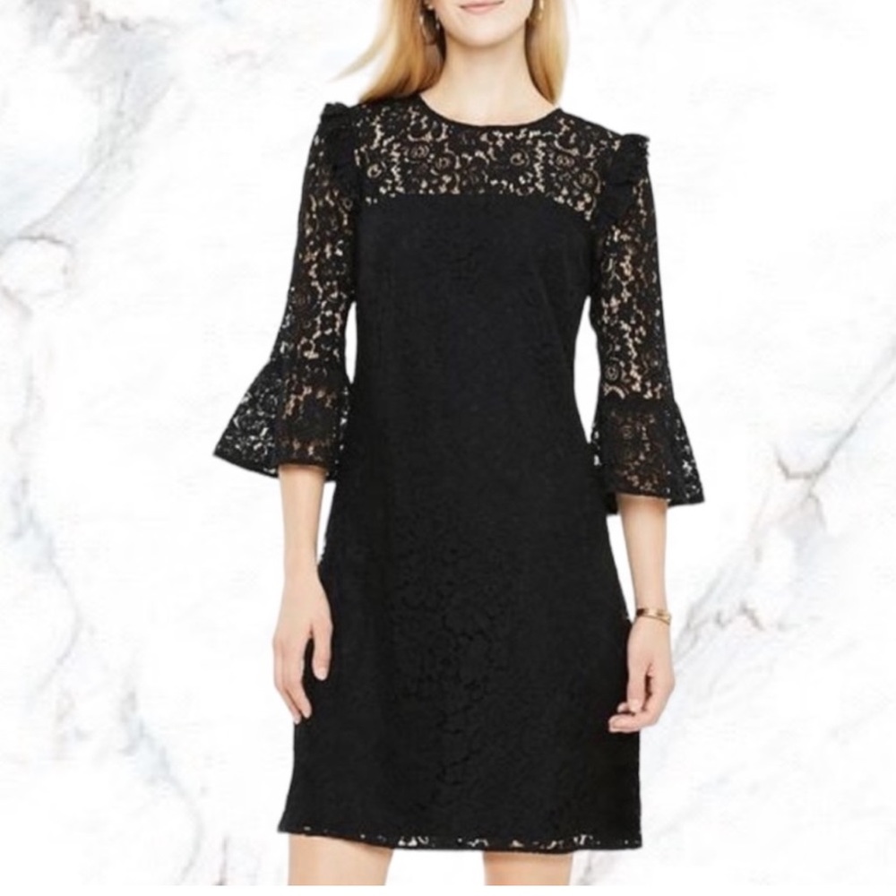 Ann Taylor black lace dress